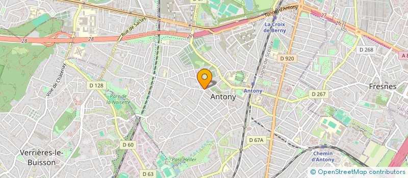 localisation de l'entreprise PRO MG CONSTRUCTION à ANTONY