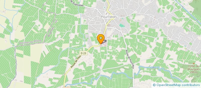 localisation de l'entreprise PRO MO SUD à POURRIERES