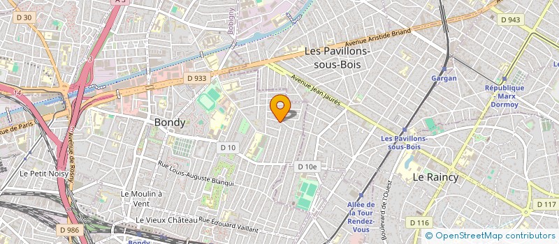 localisation de l'entreprise PRO MOB à BONDY