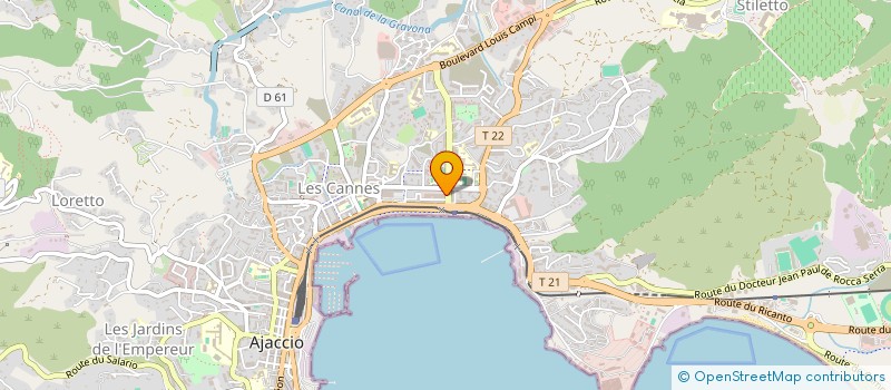 localisation de l'entreprise PRO-MOBILE à AJACCIO
