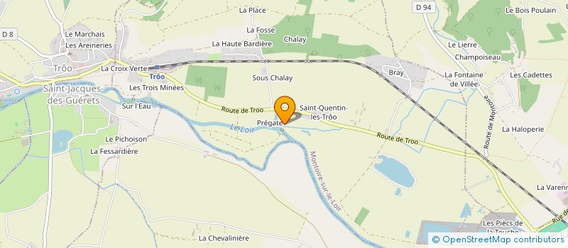 localisation de l'entreprise PRO-MONTOIRE à MONTOIRE SUR LE LOIR