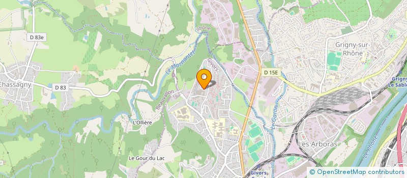 localisation de l'entreprise PRO'MOSAIQUE à GIVORS