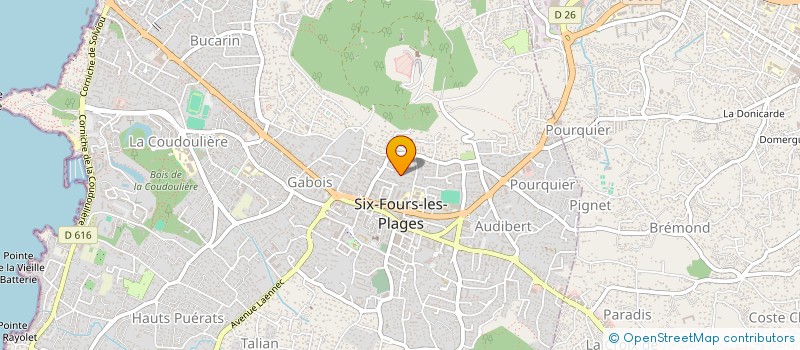 localisation de l'entreprise PRO MULTISERVICES 83 à SIX-FOURS-LES-PLAGES