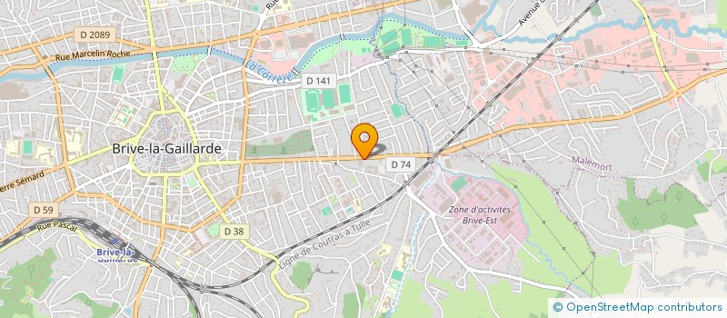 localisation de l'entreprise PRO MURS  BRIVE-LA-GAILLARDE