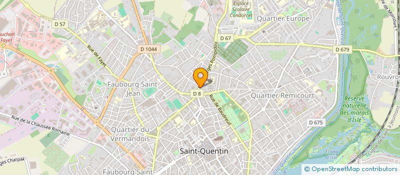 localisation de l'entreprise PRO NATURE à SAINT-QUENTIN