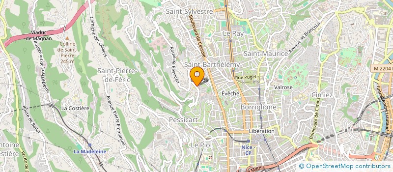 localisation de l'entreprise PRO'NET  NICE