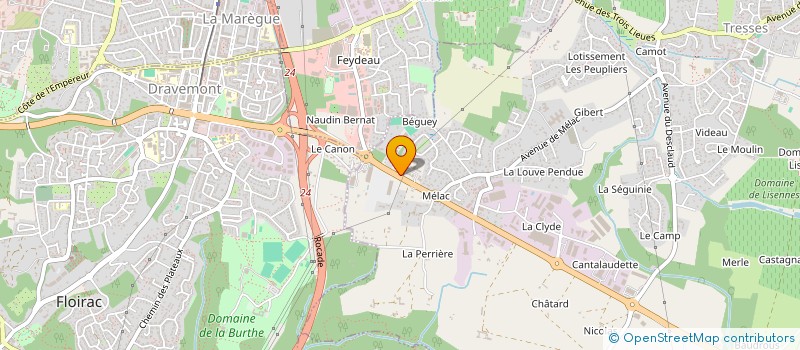 localisation de l'entreprise PRO-NET à TRESSES
