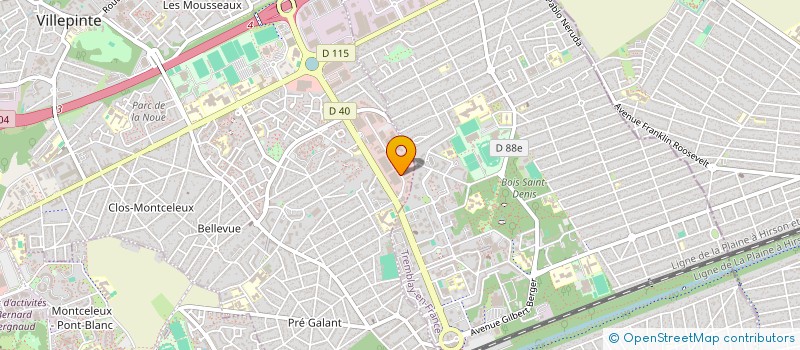 localisation de l'entreprise PRO NET CITY à VILLEPINTE