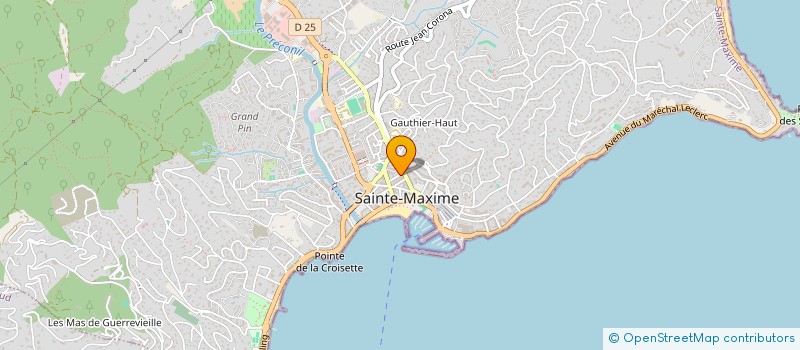 localisation de l'entreprise PRO NET.CLEAN'S DIAMANT à SAINTE-MAXIME