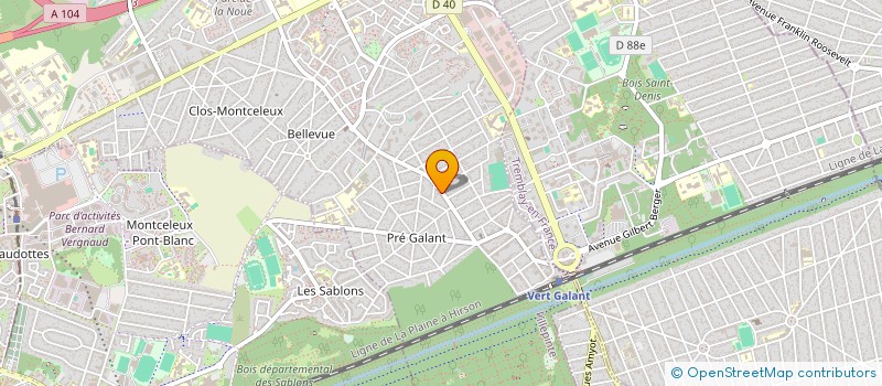 localisation de l'entreprise PRO'NET PLUS à VILLEPINTE