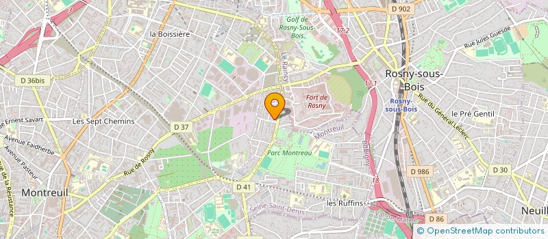 localisation de l'entreprise PRO-NET SERVICES à MONTREUIL