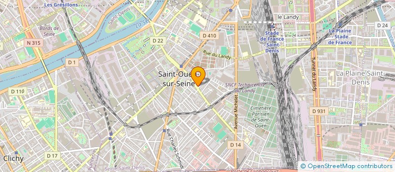 localisation de l'entreprise PRO-NETT à SAINT-OUEN-SUR-SEINE
