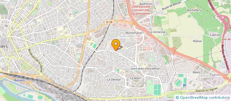 localisation de l'entreprise PRO'NETTOYAGE ET CONCIERGERIE à BEZIERS