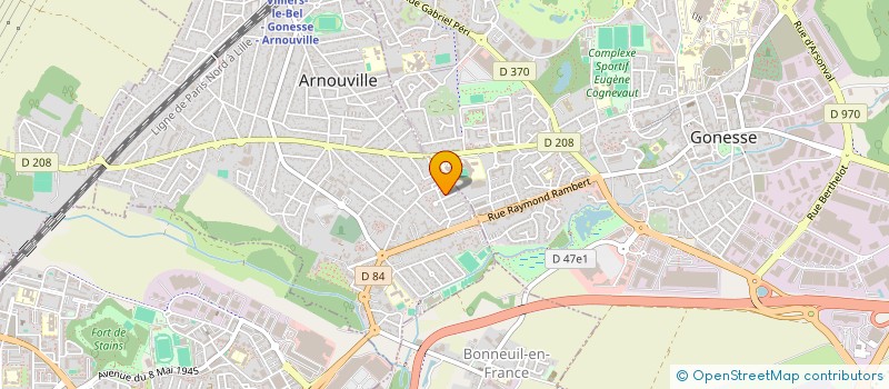localisation de l'entreprise PRO NETTOYAGE MULTISERVICES à ARNOUVILLE
