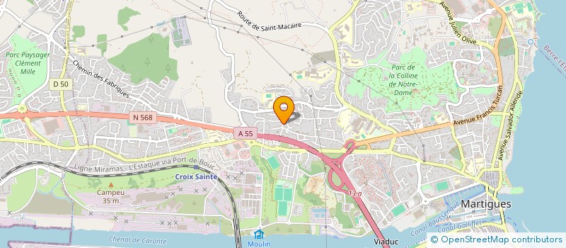 localisation de l'entreprise PRO NUISIBLE PACA  MARTIGUES