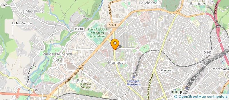 localisation de l'entreprise PRO OFFICE SOLUTIONS à LIMOGES