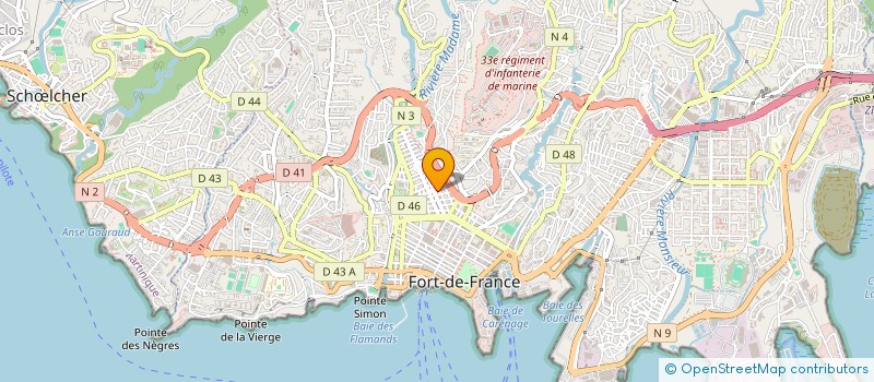 localisation de l'entreprise PRO-OPTICAL LABORATOIRE CARAIBES à FORT-DE-FRANCE
