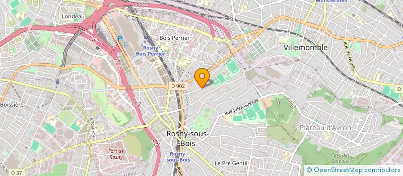 localisation de l'entreprise PRO OUEST  ROSNY-SOUS-BOIS