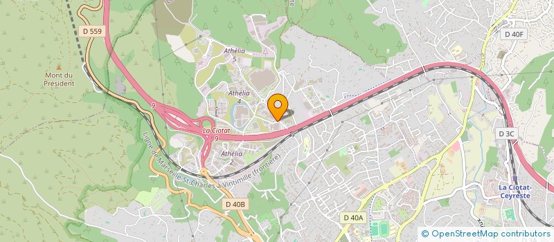 localisation de l'entreprise @-PRO.PEINT. à LA CIOTAT