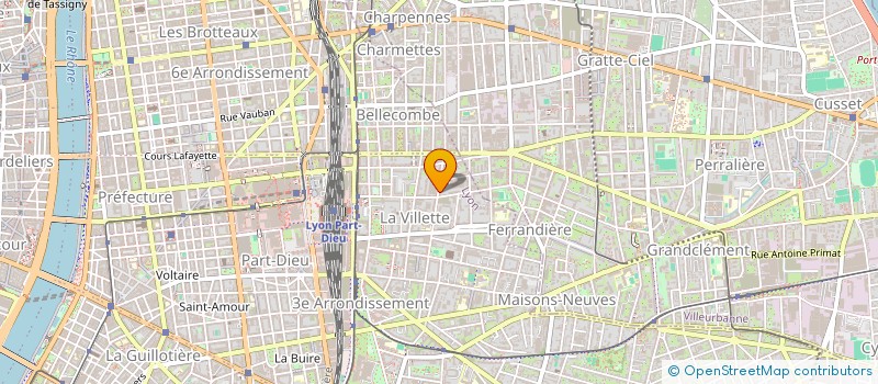 localisation de l'entreprise PRO-PEINT  VILLEURBANNE