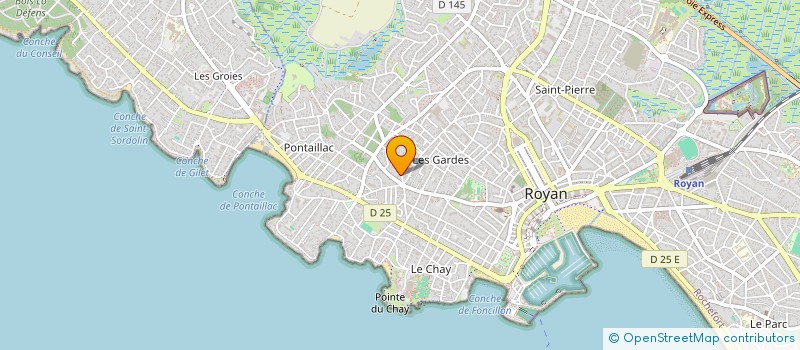 localisation de l'entreprise PRO PEINTURE 17  ROYAN