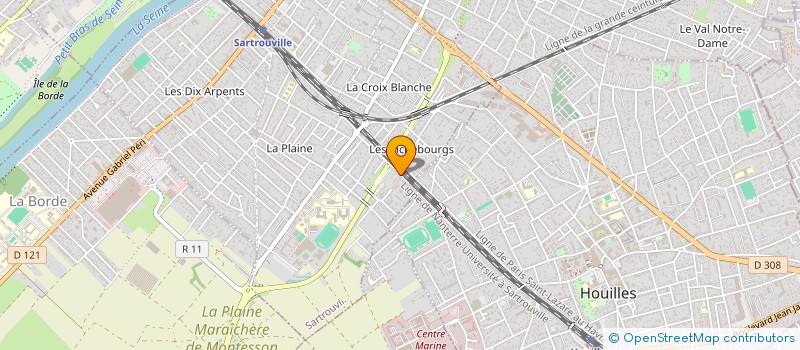 localisation de l'entreprise PRO PEINTURE à SARTROUVILLE