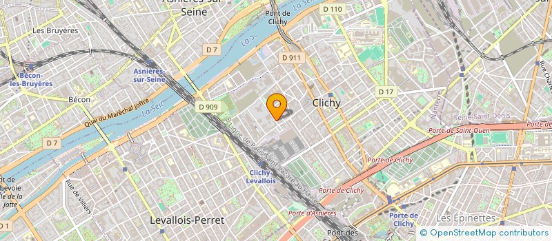 localisation de l'entreprise PRO PEINTURE à CLICHY
