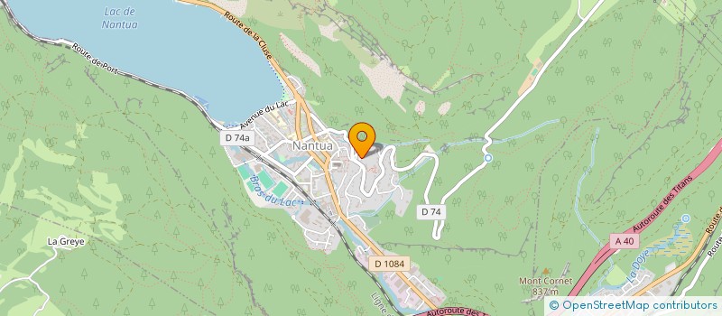 localisation de l'entreprise PRO PLAQUISTE à NANTUA