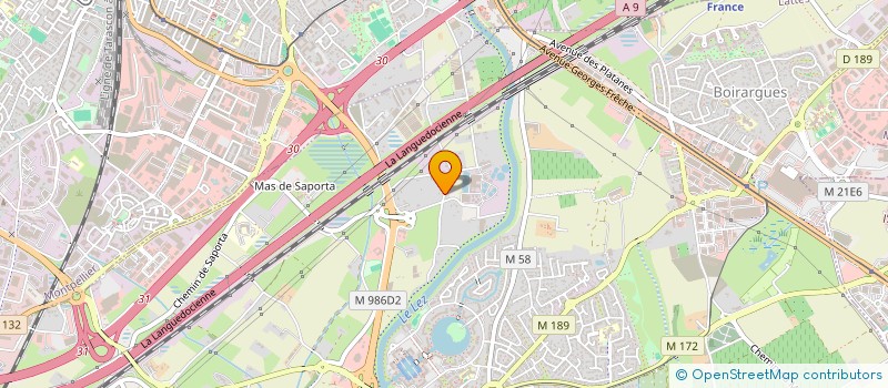 localisation de l'entreprise PRO PNEUS à LATTES