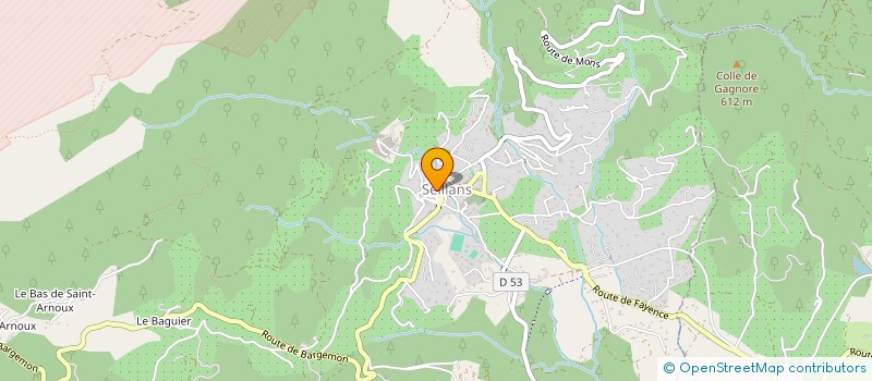 localisation de l'entreprise PRO PNEUS  MONTAUROUX