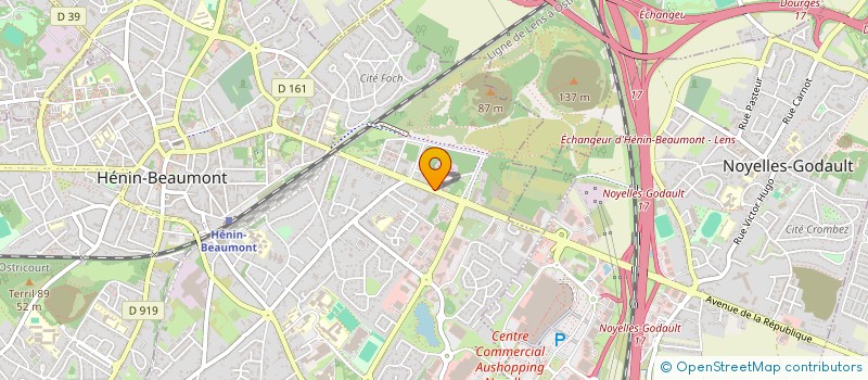 localisation de l'entreprise PRO PNEUS HENIN  HENIN-BEAUMONT