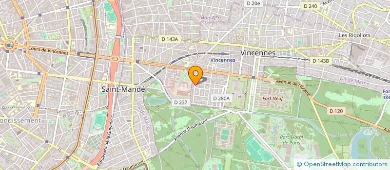 localisation de l'entreprise PRO POLIS CONSEILS à VINCENNES