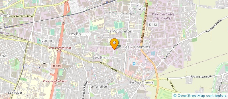 localisation de l'entreprise PRO-POMPAGE à VAULX-EN-VELIN
