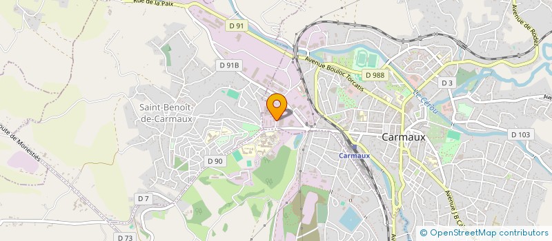 localisation de l'entreprise PRO.POSE  CARMAUX