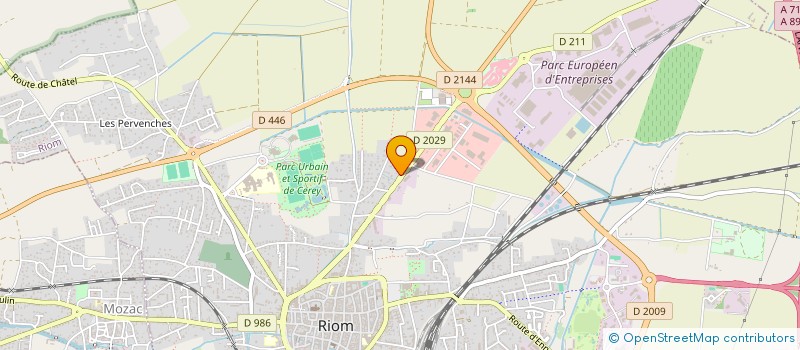 localisation de l'entreprise PRO POSE à RIOM