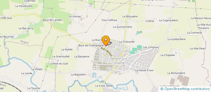 localisation de l'entreprise PRO'POSE  SERVON-SUR-VILAINE