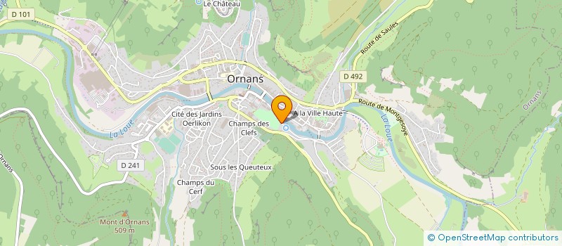 localisation de l'entreprise PRO-POSE à ORNANS