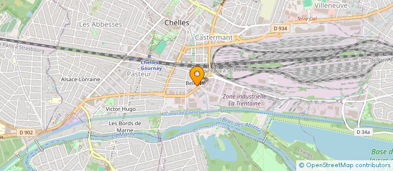 localisation de l'entreprise PRO'POSE FERMETURES à CHELLES