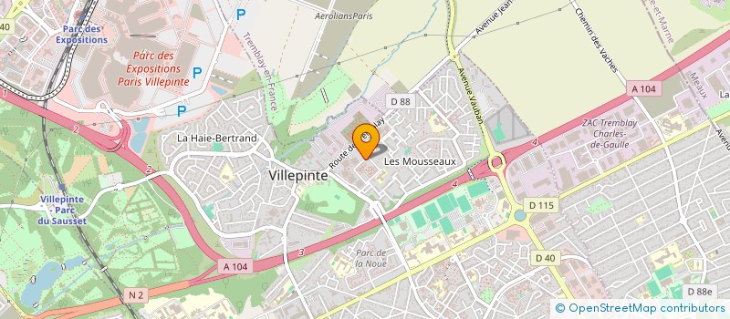 localisation de l'entreprise PRO-POSES à VILLEPINTE