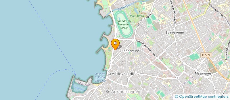 localisation de l'entreprise PRO PRADO à MARSEILLE 8