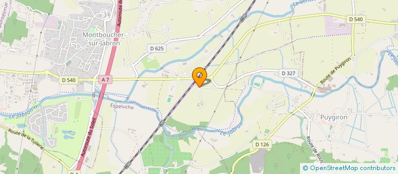 localisation de l'entreprise PRO'PULSE  MONTBOUCHER-SUR-JABRON