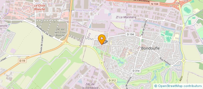 localisation de l'entreprise PRO-PULSE  BONDOUFLE