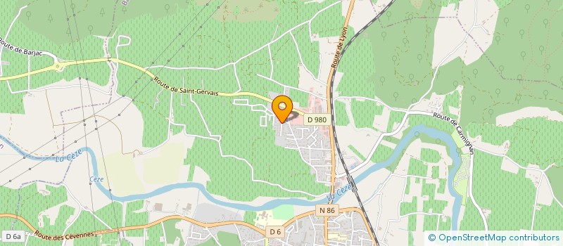 localisation de l'entreprise PRO RACE CAR  BAGNOLS-SUR-CEZE