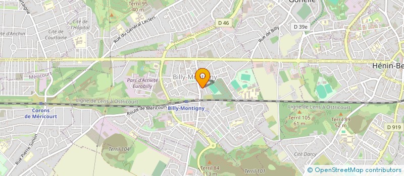 localisation de l'entreprise PRO RACING KART EVENEMENTS à BILLY-MONTIGNY