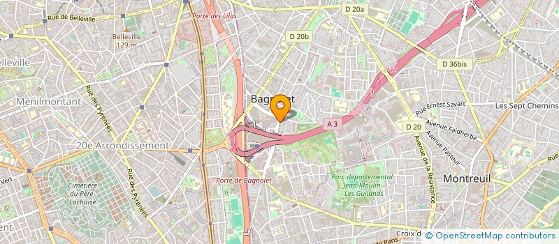localisation de l'entreprise PRO RAVAL à BAGNOLET