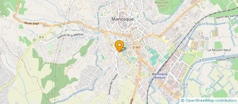 localisation de l'entreprise PRO RAY à MANOSQUE
