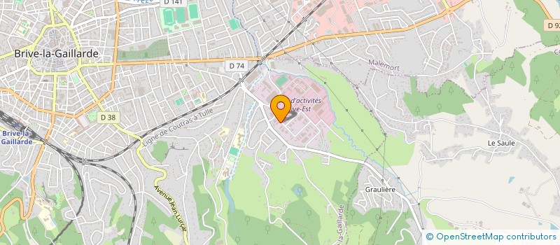 localisation de l'entreprise PRO RENO HABITAT à BRIVE-LA-GAILLARDE