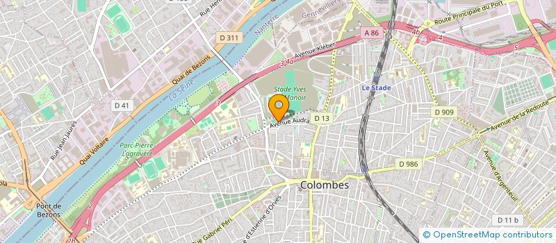 localisation de l'entreprise PRO RENO'V à COLOMBES