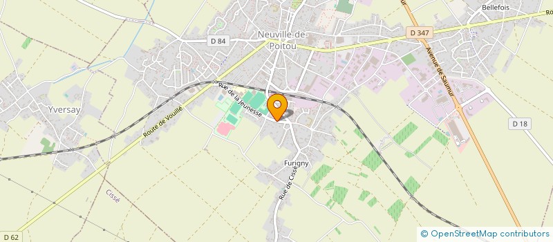 localisation de l'entreprise PRO RENOV'86 à NEUVILLE-DE-POITOU