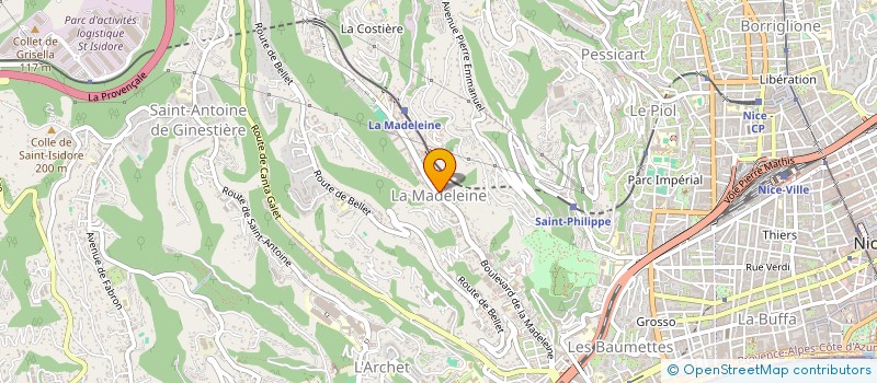 localisation de l'entreprise PRO RENOV à NICE